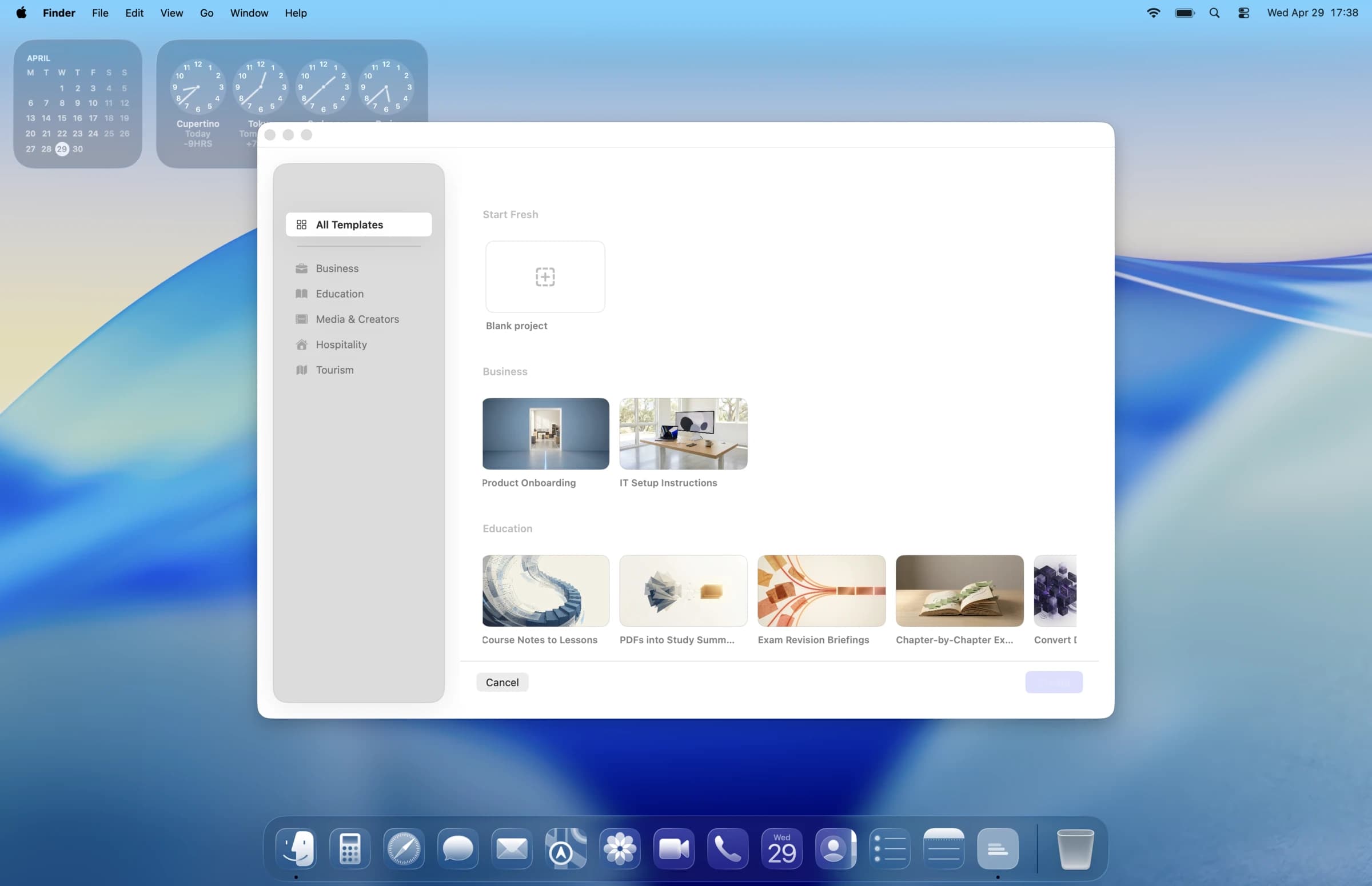 Templates: Pick a template that fits your shape.